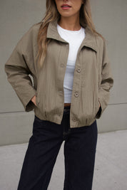 Olive Textured Jacket