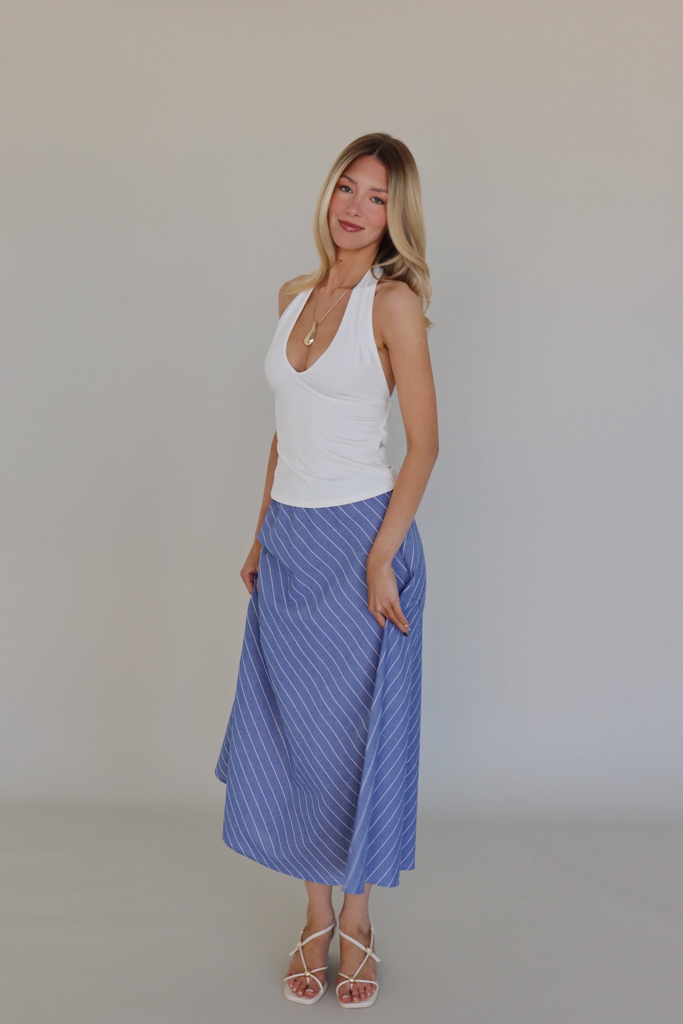 Willa White Halter Top