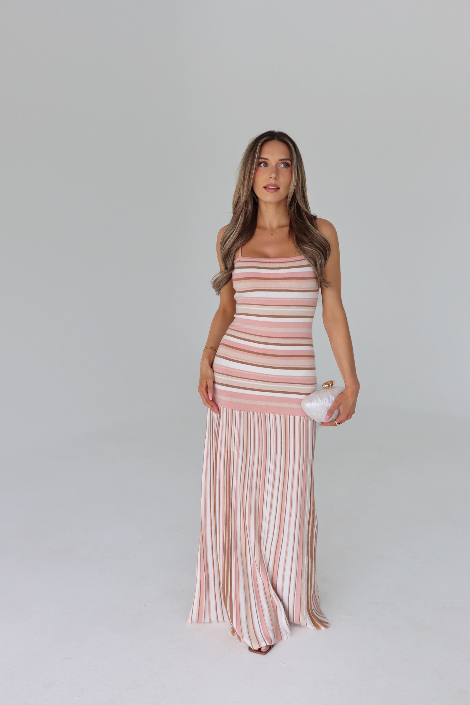 Sutton Striped Knit Maxi Dress
