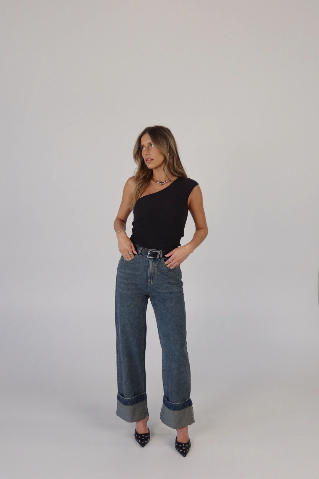 パンツ OAF / FOLD WAIST DENIM OAF デニムパンツ FOLD WAIST DENIM