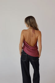 Lilah Suede Halter Top