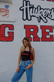 Nebraska Halter Top in Black