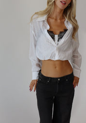 Tatum Layered Button Down Top