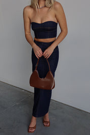 Justyn Denim Bandeau Top