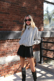 Ava Lace Trim Shorts