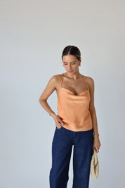 Sunset Glow Satin Cami