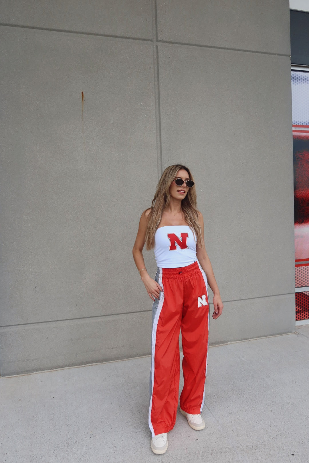 Nebraska Track Pants In Red