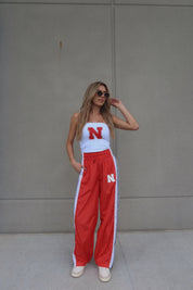 Nebraska Track Pants In Red