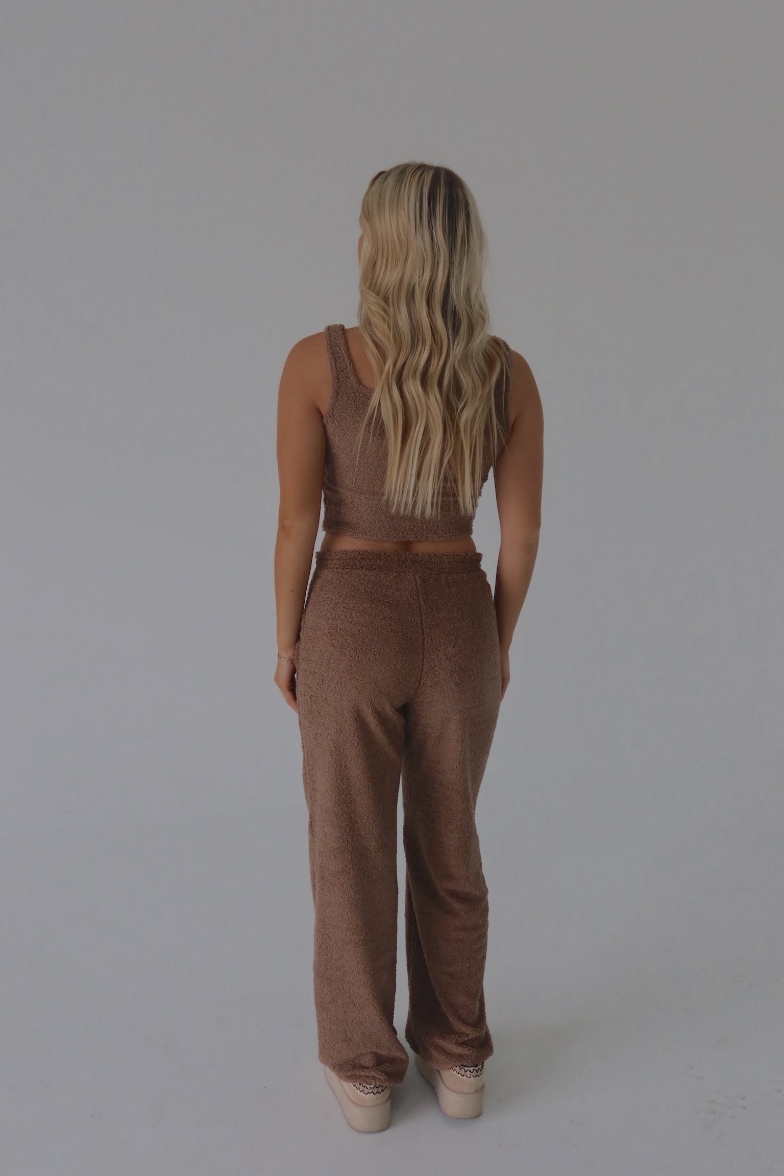 Mocha Cozy Flare Pants