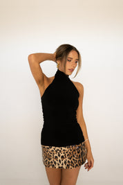 Sequin Cheetah Print Skort