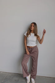 Sofia Straight Leg Satin Pants