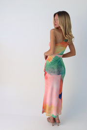 Caia Colorblock Midi Dress