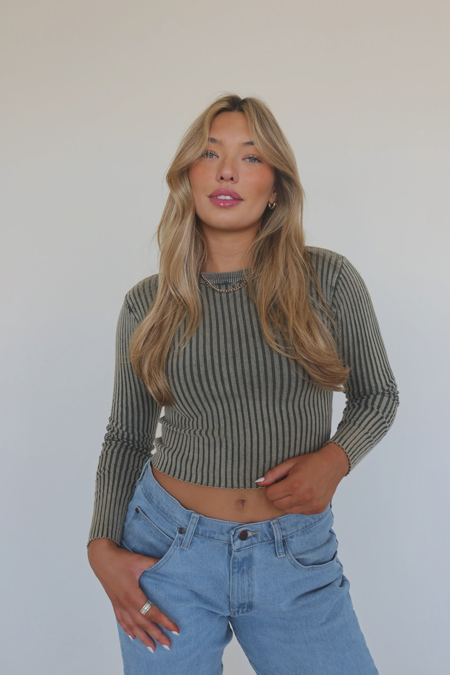 Blaine Ribbed Knit Top