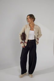 Prestyn Pleated Barrel Jean