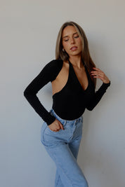 Simply Chic Bodysuit Set In Black