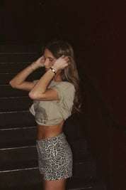 Monica Leopard Print Shorts