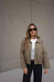 Olive Textured Jacket