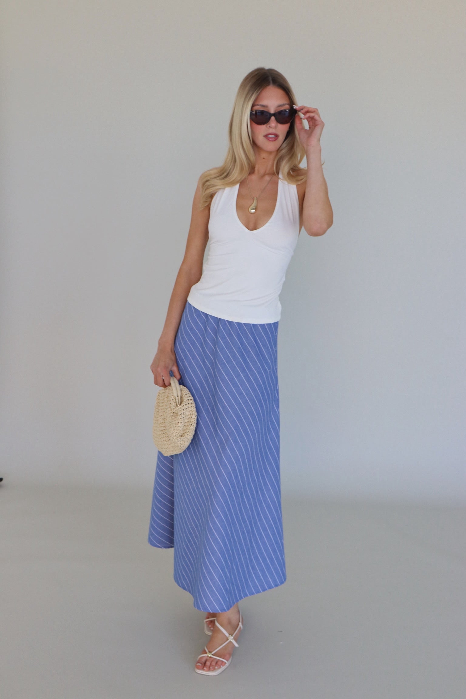 Willa White Halter Top