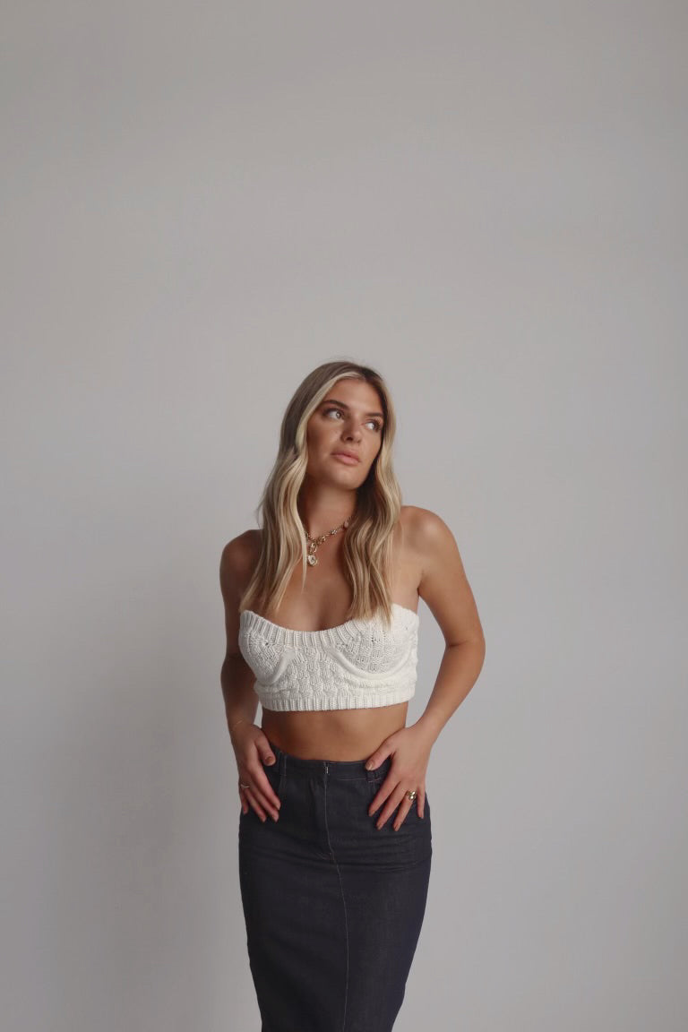 Maya Bustier Crochet Top