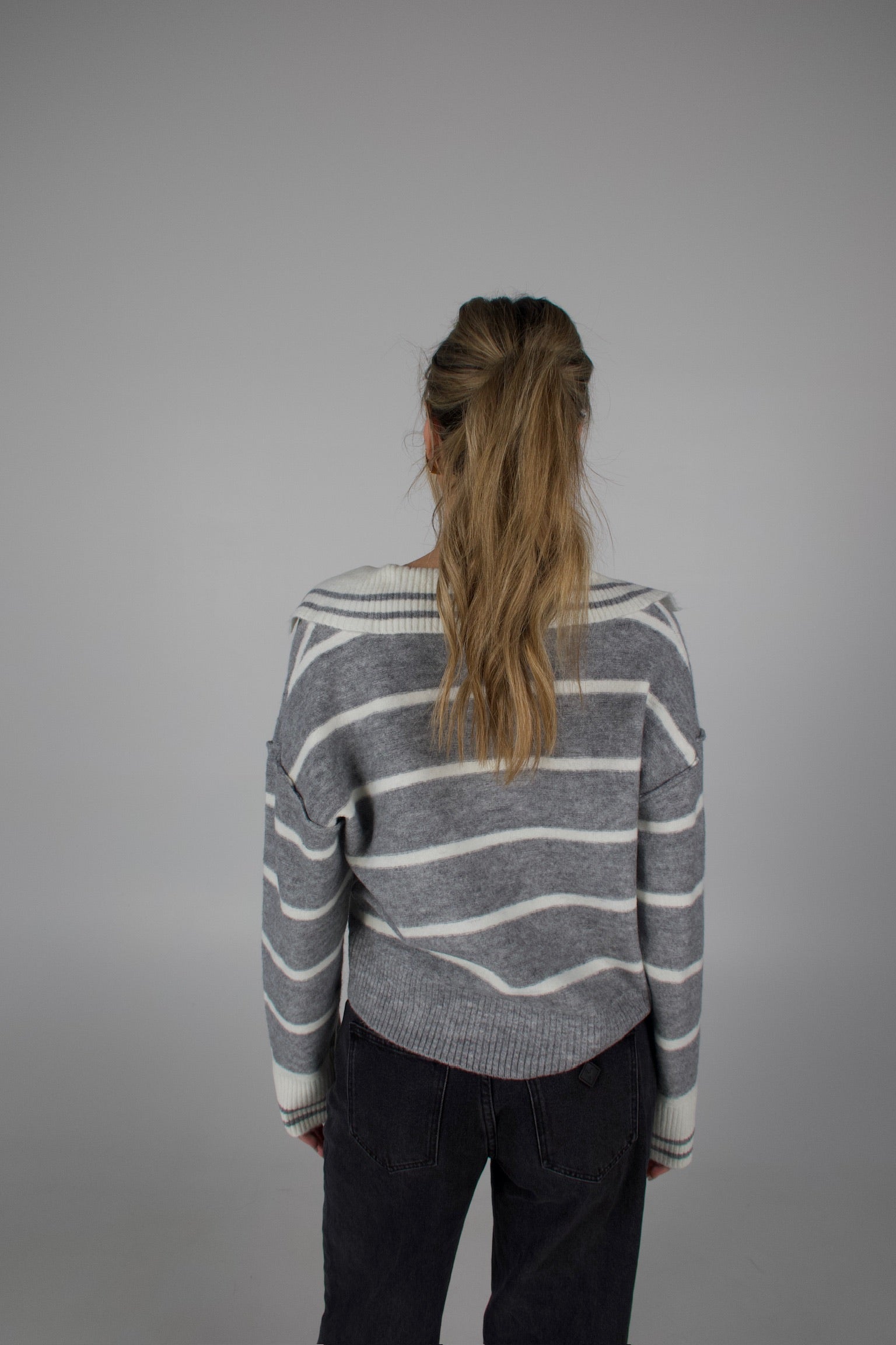 Haven Striped V-Neck Sweater