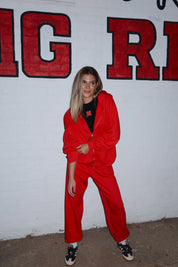 Red Game Day Zip Up Jacket