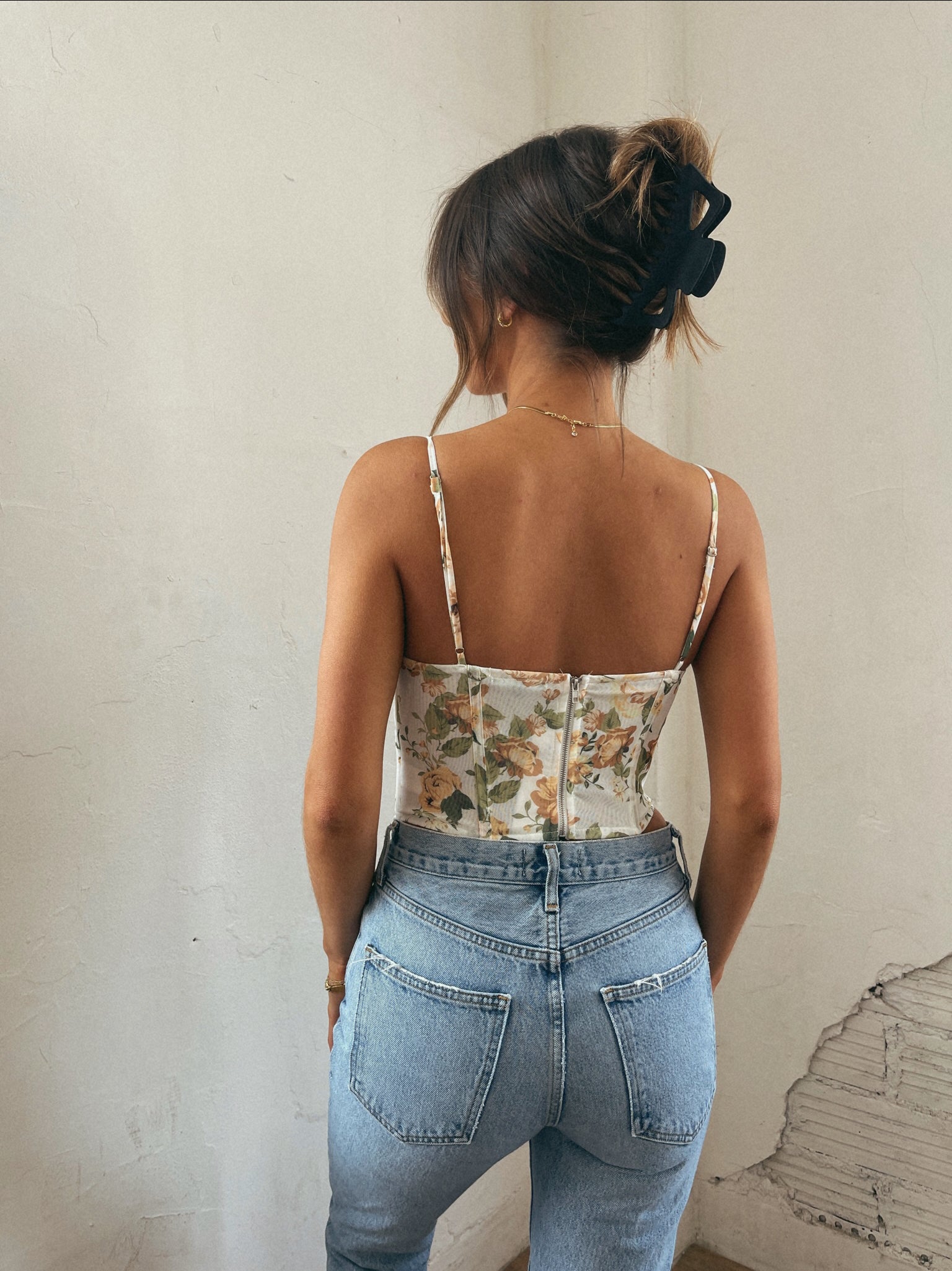 Gracie Floral Bustier Top