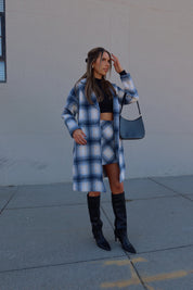 Serena Plaid Oversized Jacket