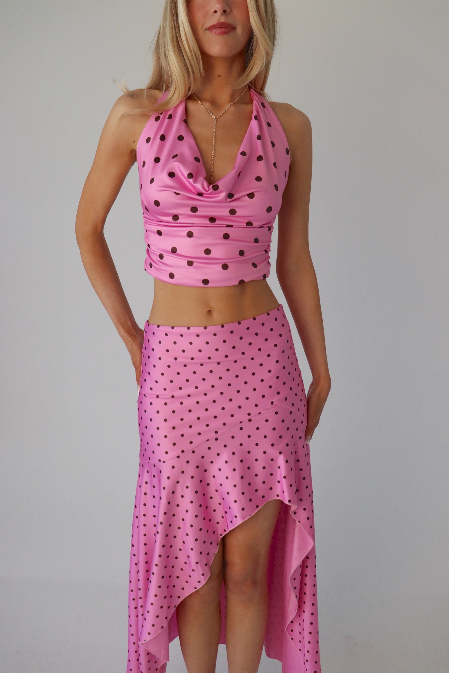 Melody Polka Dot Halter Top