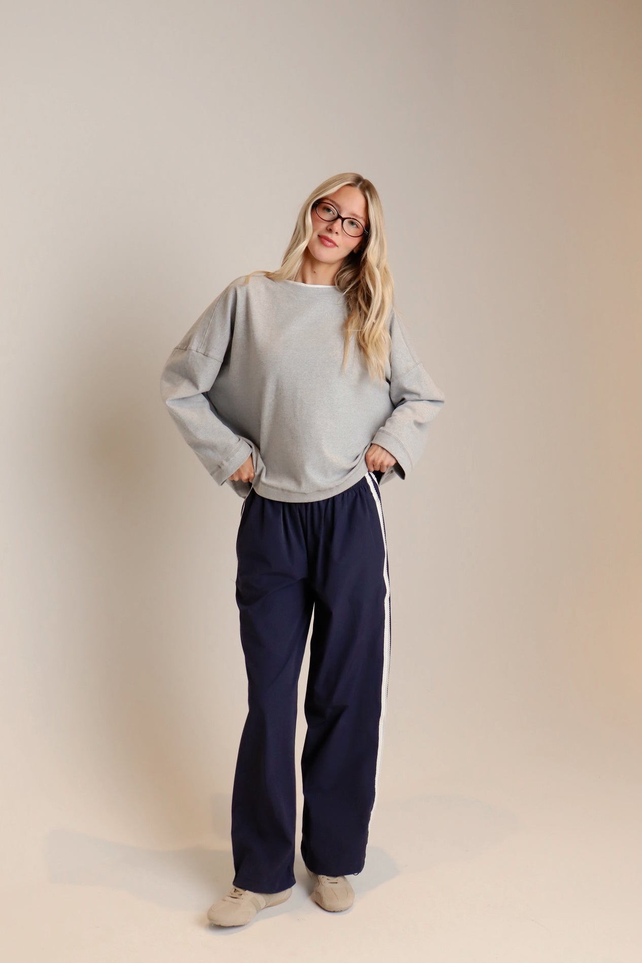 Blake Contrast Long Sleeve Top