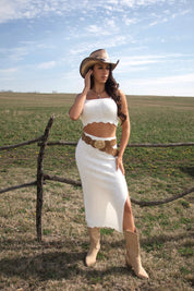 Lilah Knit Midi Skirt Set