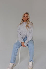 Ryleigh Grey Mock Neck Sweater