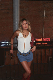 Emory Knit Cropped Vest