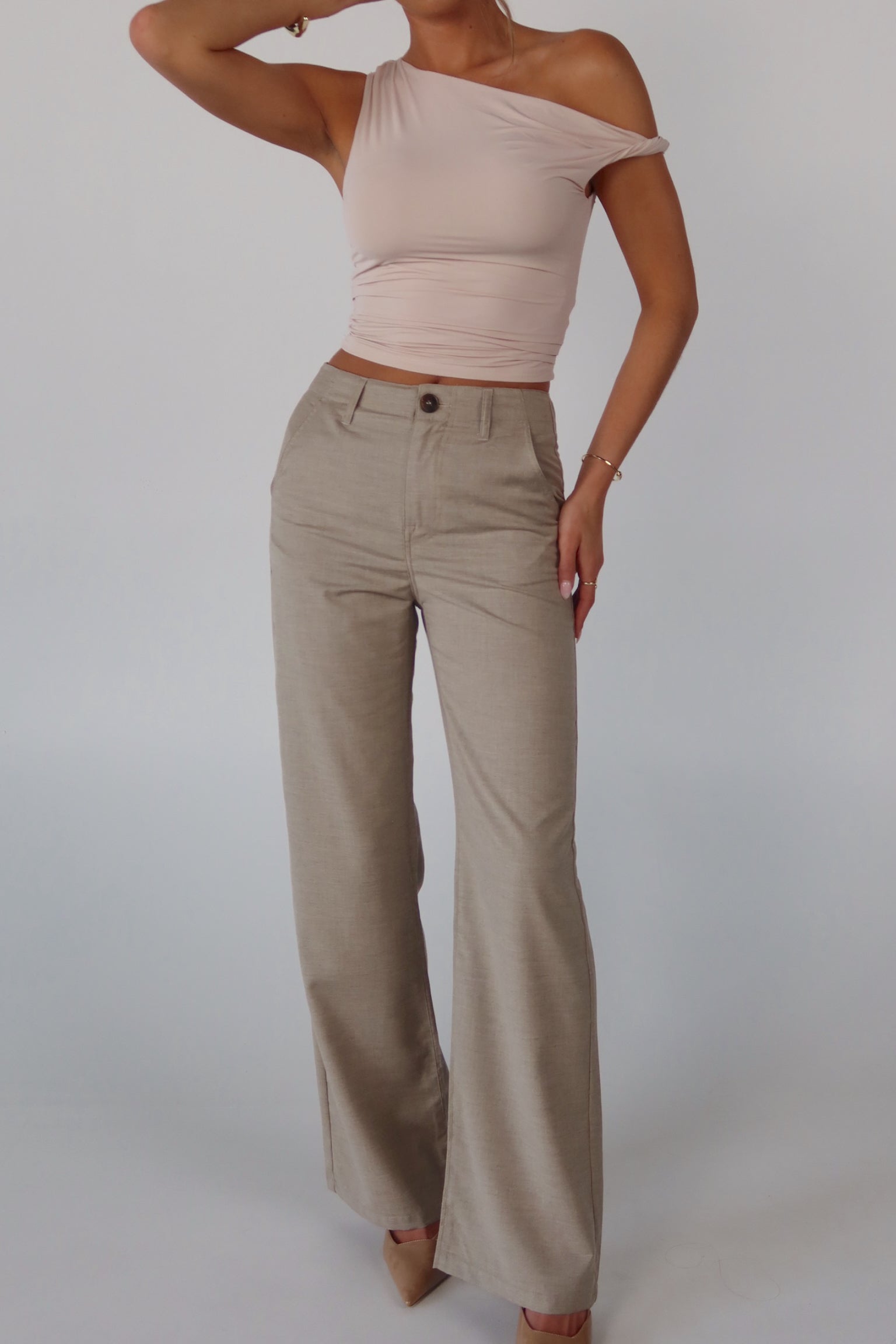 Jalynn Khaki Trousers