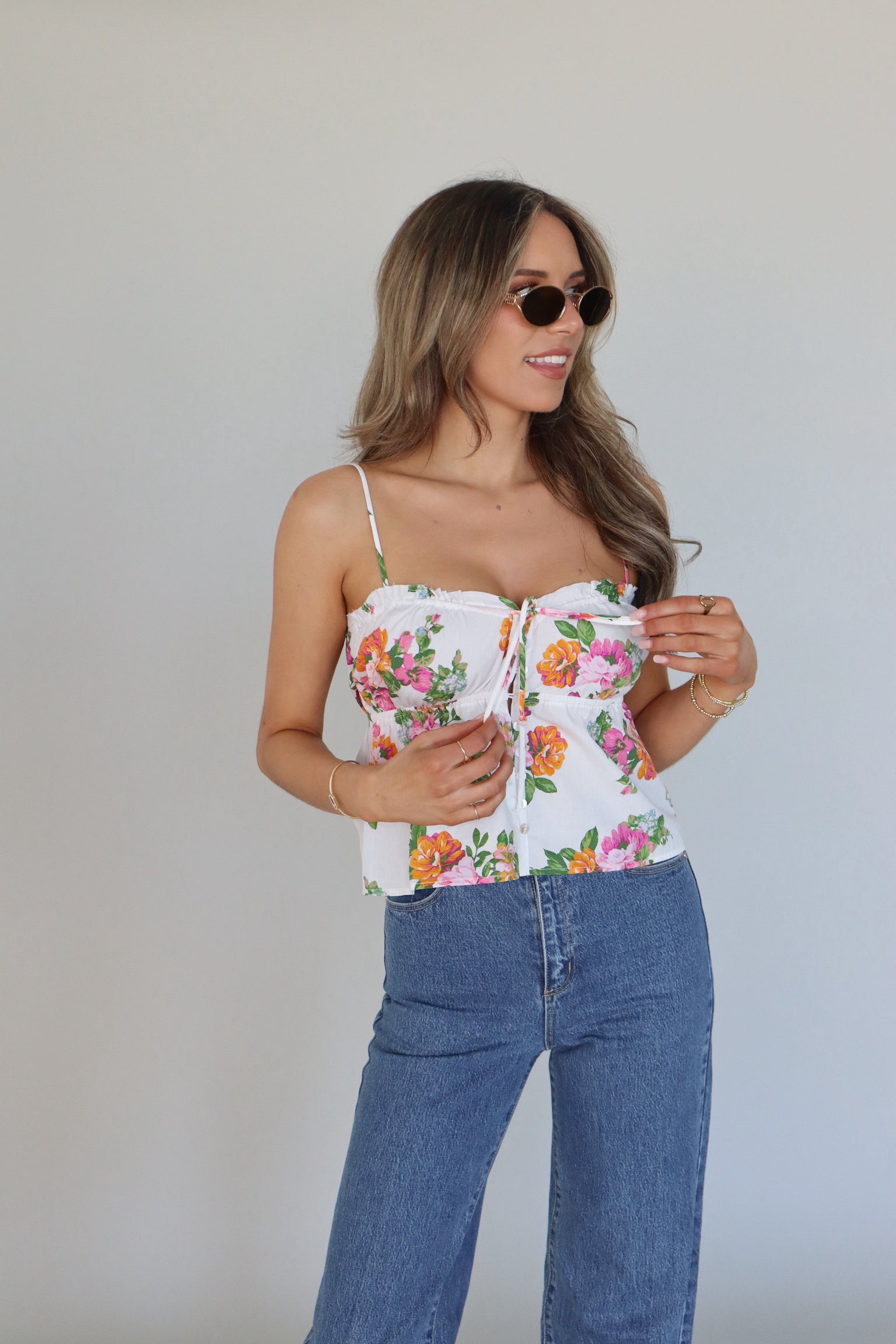 Monroe Floral Top