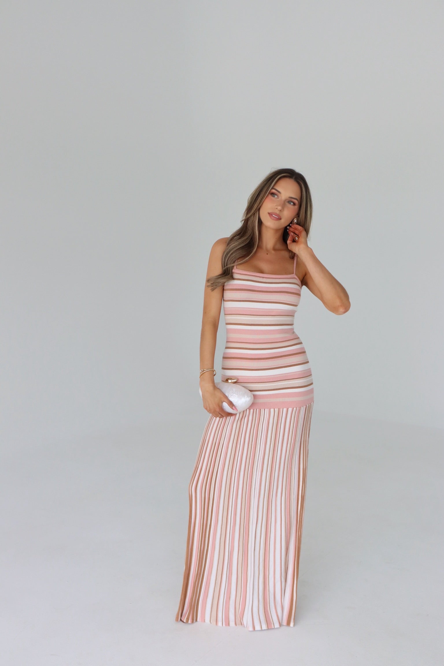 Sutton Striped Knit Maxi Dress