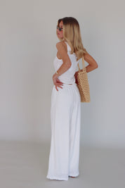 Inez Linen Pant in Ivory