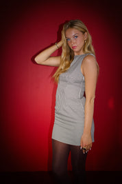 Vivien Houndstooth Mini Dress