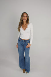 Paige Lace Trim Long Sleeve