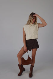 Savannah Sleeveless Knit Sweater