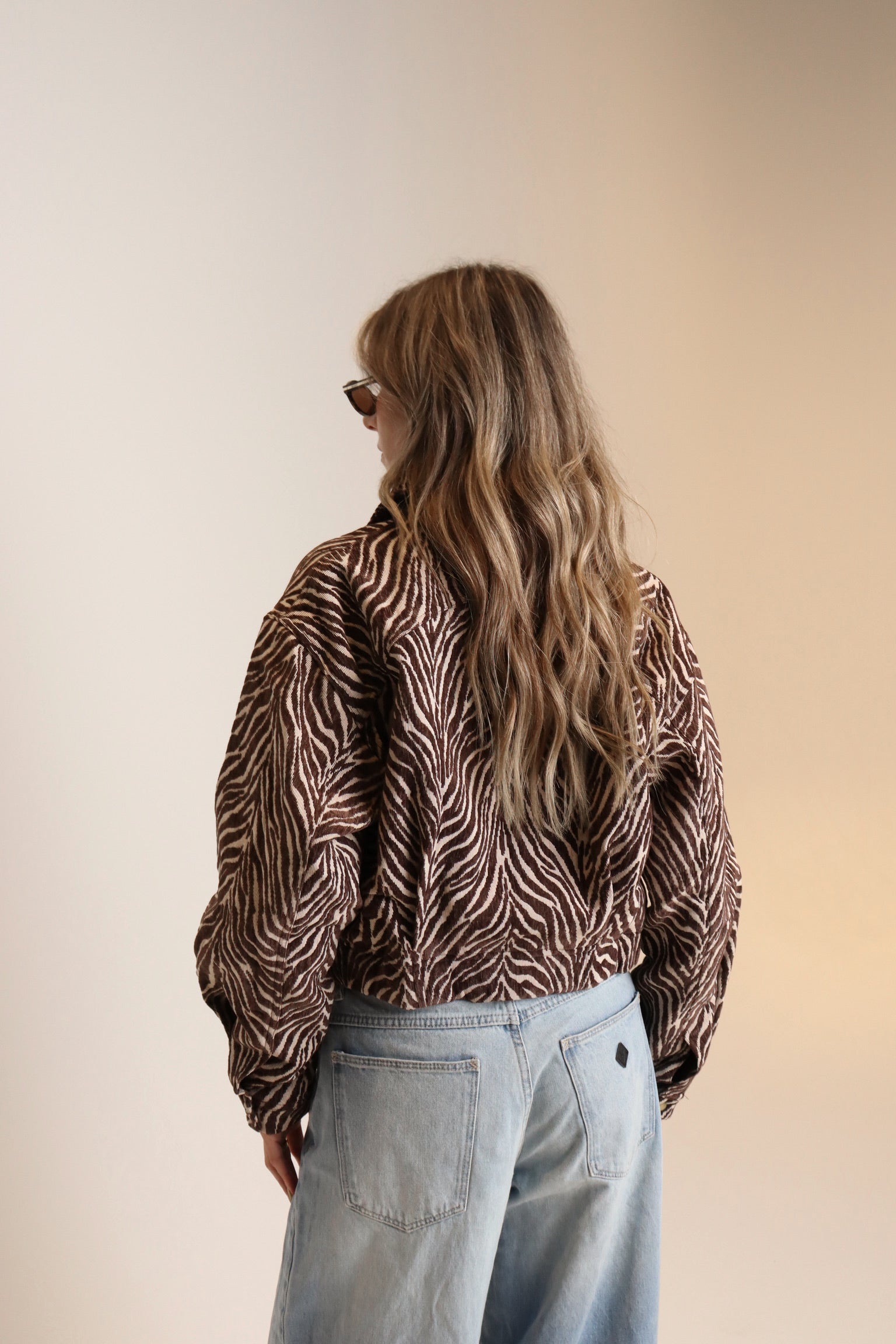 Animal Print Bomber Jacket