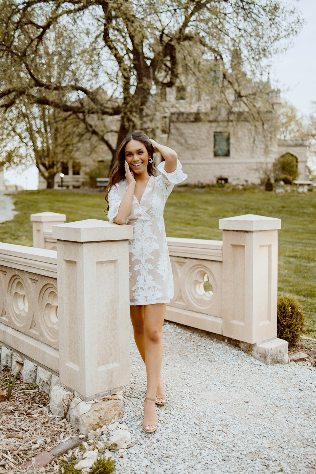 Nikki Lace Half Sleeve Dress Madida Clothing Nikki Lace Half Sleeve Dress Madida Clothing