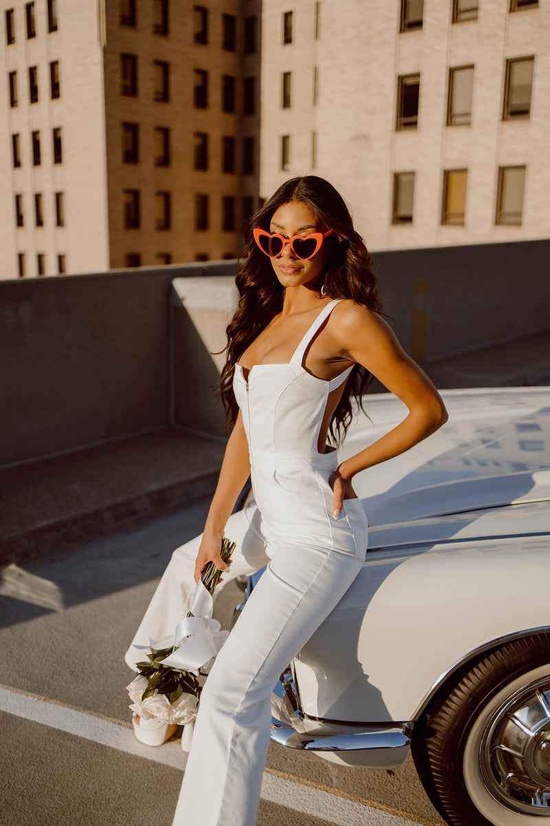 An effortless way to accessorize a White Jumpsuit – Onpost