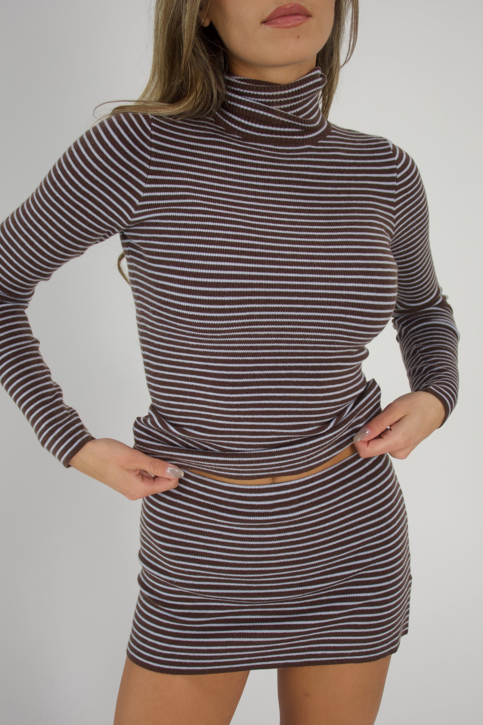 Noah Striped Knit Skort