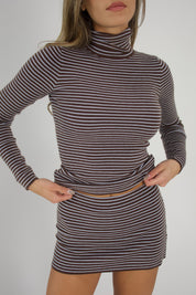 Noah Striped Knit Skort
