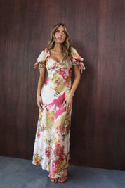 Paloma Patchwork Floral Maxi Dress