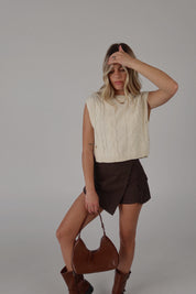 Savannah Sleeveless Knit Sweater