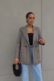 Peyton Plaid Blazer