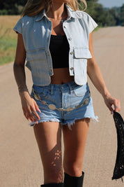 Vintage Vibes Denim Top