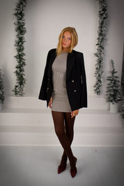 Vivien Houndstooth Mini Dress