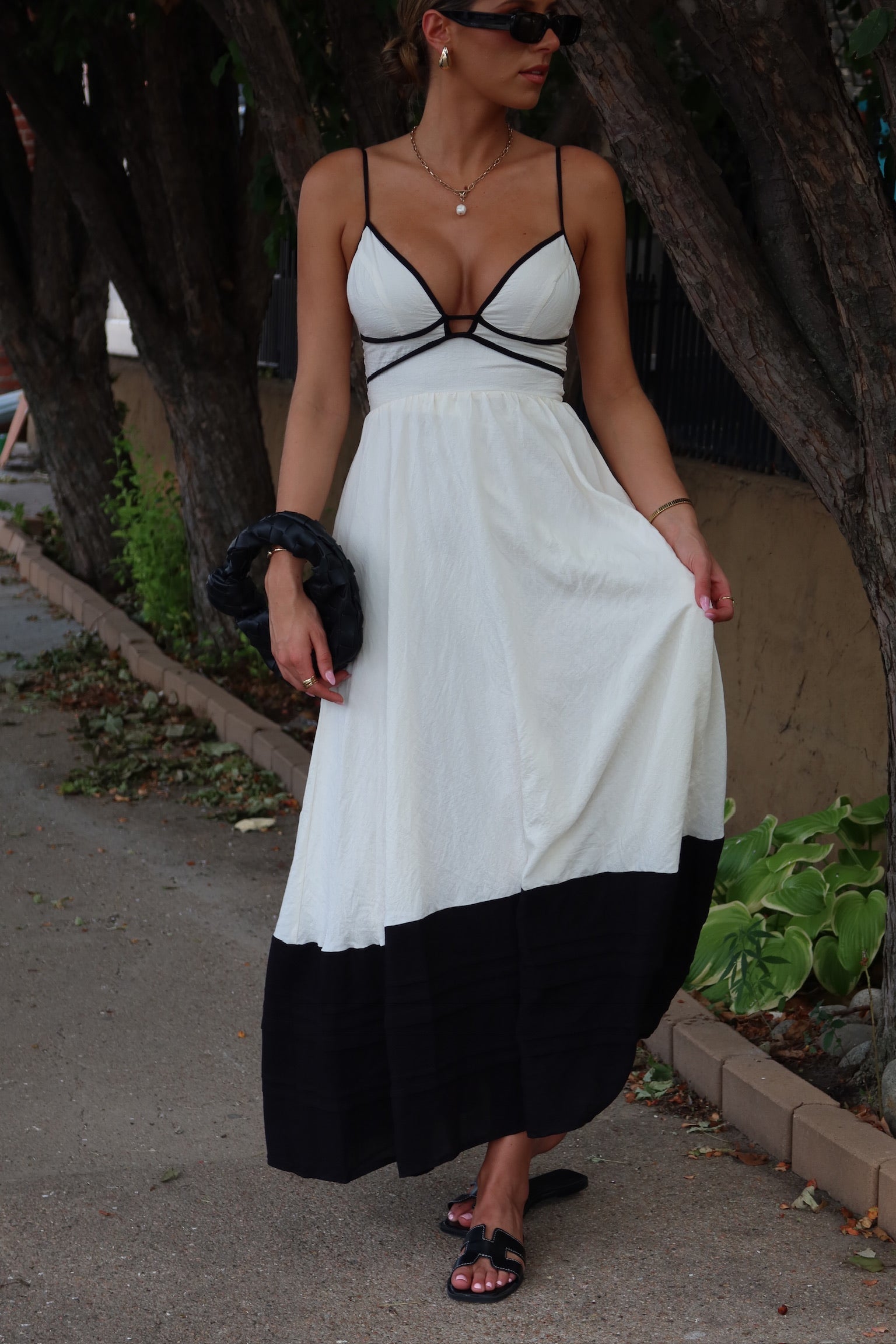 Brielle Contrast Maxi Dress